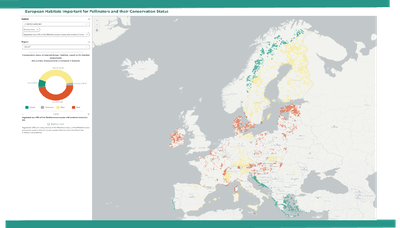 (New) Dashboard on European Habitats important for Pollinators and their conservation status